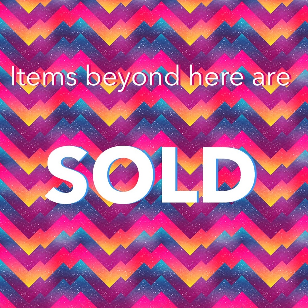 Anything beyond here is sold